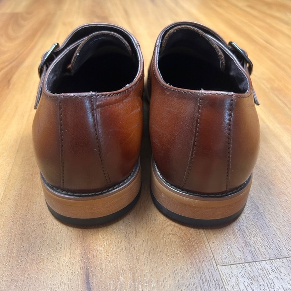 Stacy Adams Men’s Tan and Black Loafers Leather Size 11M - Picture 3 of 10